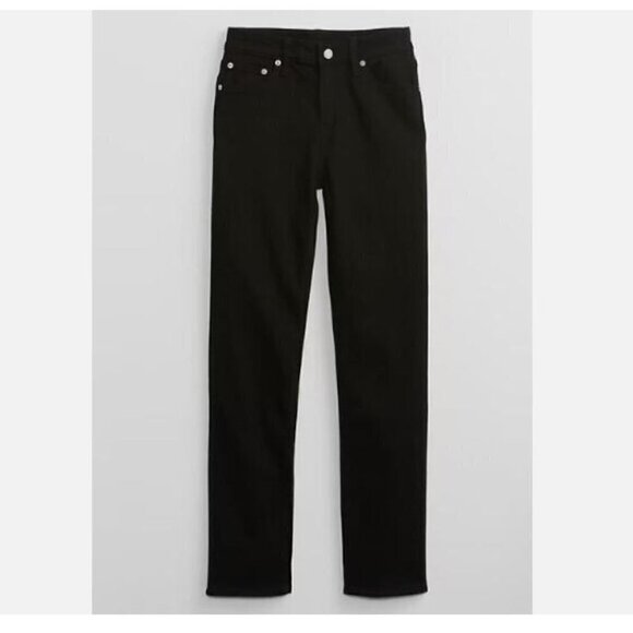 GAP Mid Rise Classic Straight Black Wash Jeans Size 10/30 SHORT - RT$80 #447128 - Picture 12 of 14
